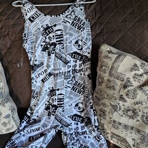 NOBO Monochrome Graphic Print Jumpsuit